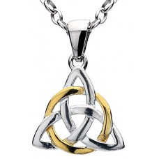 TRINITY KNOT & GOLD PLATE PENDANT